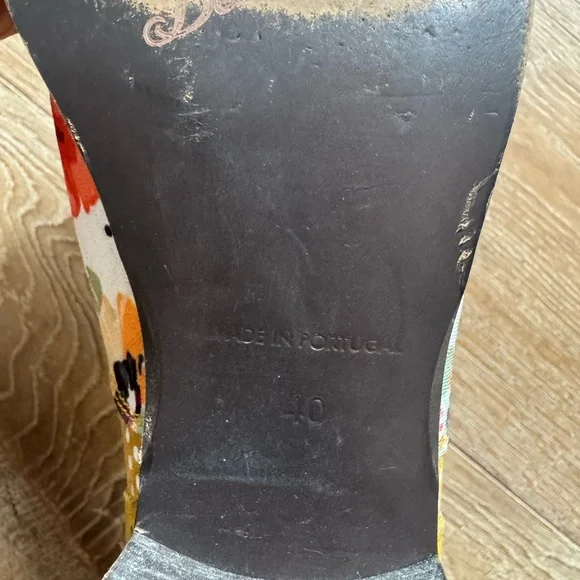 Irregular Choice Floral Yellow Oxford Shoes - Picture 8 of 8